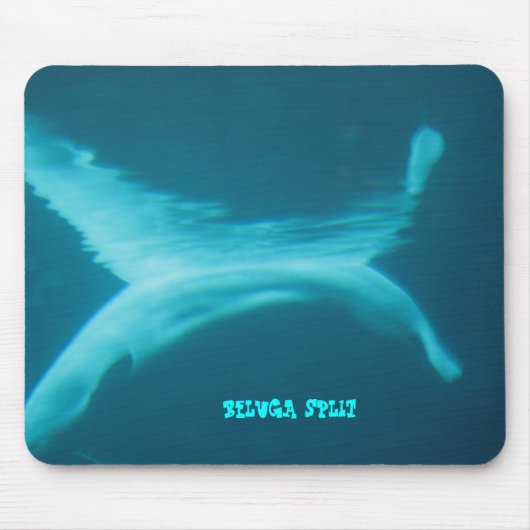 Tapis De Souris Mousepad fendu de beluga (Devant)