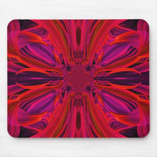 Tapis De Souris Mousepad feuille rouge (Devant)