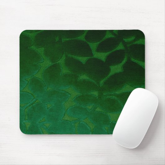 Tapis De Souris Mousepad Feuille vert (Avec souris)