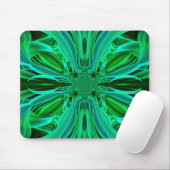 Tapis De Souris Mousepad Feuille verte (Avec souris)