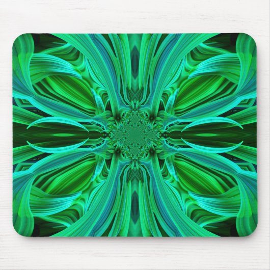 Tapis De Souris Mousepad Feuille verte (Devant)