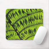 Tapis De Souris Mousepad Feuille verte (Avec souris)