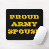 Tapis De Souris Mousepad fière épouse de l'armée (Avec souris)