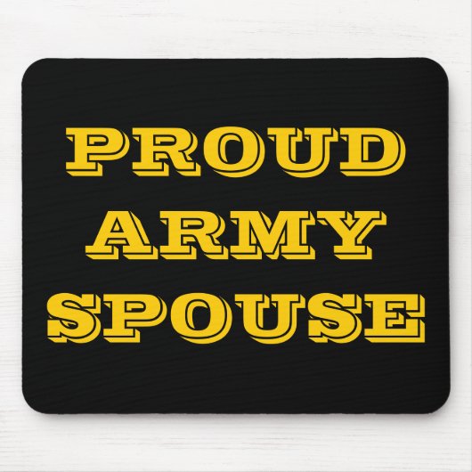 Tapis De Souris Mousepad fière épouse de l'armée (Devant)