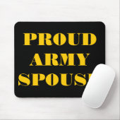 Tapis De Souris Mousepad fière épouse de l'armée (Avec souris)