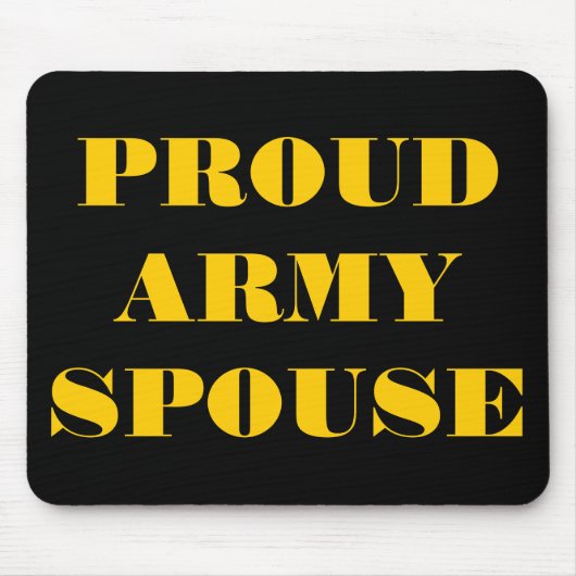 Tapis De Souris Mousepad fière épouse de l'armée (Devant)