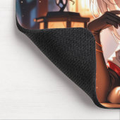 Tapis De Souris Mousepad, fille de la Fox blanche (Coin)
