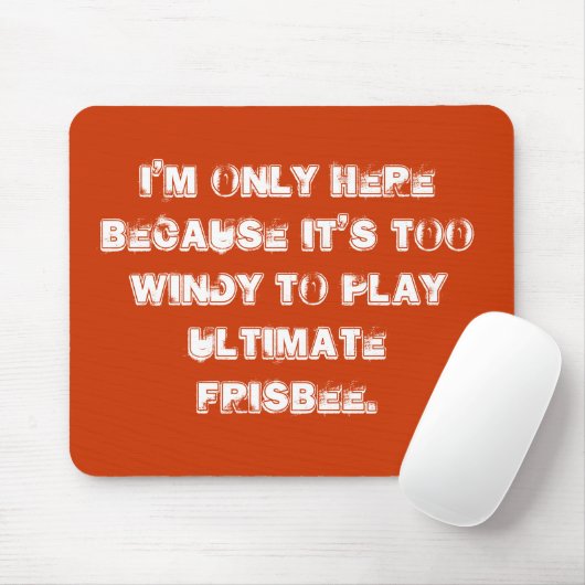 Tapis De Souris Mousepad final de frisbee (Avec souris)