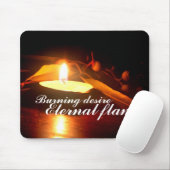 Tapis De Souris Mousepad flamme éternelle (Avec souris)