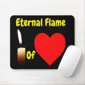 Tapis De Souris Mousepad Flamme Éternelle De L'Amour (Avec souris)