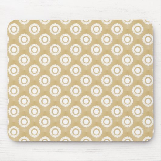 Tapis De Souris Mousepad Fleur Funky Beige doux (Devant)