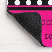 Tapis De Souris Mousepad Flirty de monogramme de point de rose et (Coin)