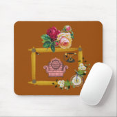 Tapis De Souris Mousepad Floral (Avec souris)