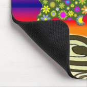 Tapis De Souris Mousepad Floral (Coin)