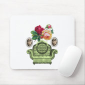 Tapis De Souris Mousepad Floral (Avec souris)