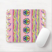Tapis De Souris Mousepad Floral (Avec souris)