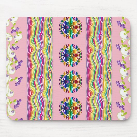 Tapis De Souris Mousepad Floral (Devant)