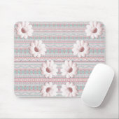 Tapis De Souris Mousepad Floral (Avec souris)
