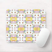 Tapis De Souris Mousepad Floral (Avec souris)
