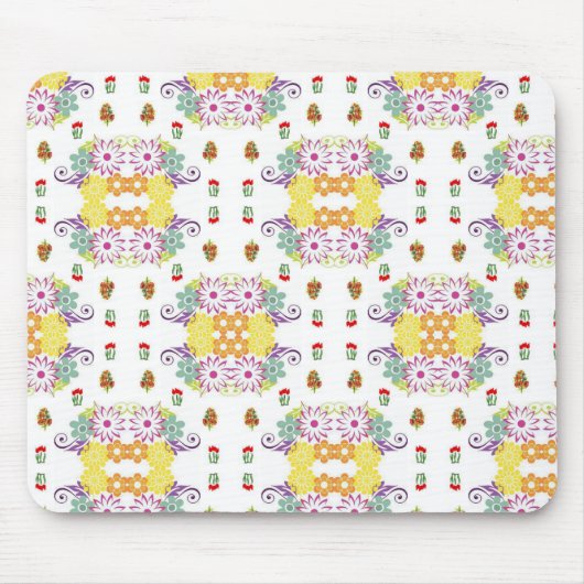 Tapis De Souris Mousepad Floral (Devant)