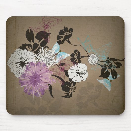 Tapis De Souris Mousepad floral (Devant)