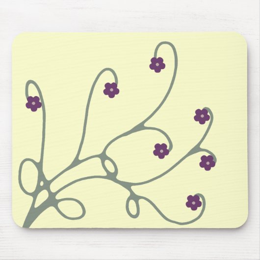 Tapis De Souris Mousepad floral (Devant)