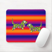 Tapis De Souris Mousepad Floral (Avec souris)