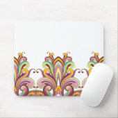 Tapis De Souris Mousepad Floral (Avec souris)