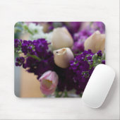 Tapis De Souris Mousepad floral (Avec souris)