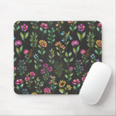 Tapis De Souris Mousepad floral (Avec souris)