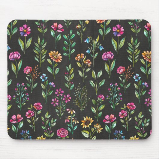 Tapis De Souris Mousepad floral (Devant)