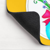 Tapis De Souris Mousepad Floral (Coin)