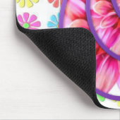 Tapis De Souris Mousepad Floral (Coin)