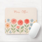 Tapis De Souris Mousepad floral (Avec souris)