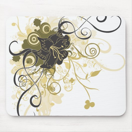 Tapis De Souris Mousepad floral (Devant)