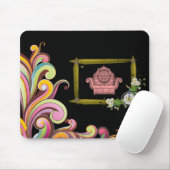 Tapis De Souris Mousepad Floral (Avec souris)