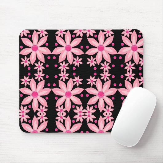 Tapis De Souris Mousepad Floral (Avec souris)