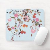 Tapis De Souris Mousepad floral (Avec souris)