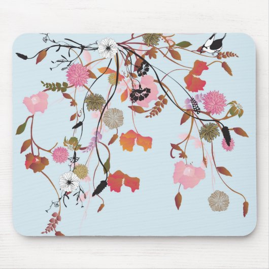 Tapis De Souris Mousepad floral (Devant)