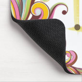 Tapis De Souris Mousepad Floral (Coin)