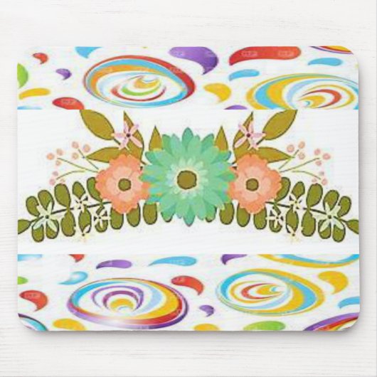 Tapis De Souris Mousepad Floral (Devant)