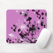 Tapis De Souris Mousepad floral abstrait (Avec souris)