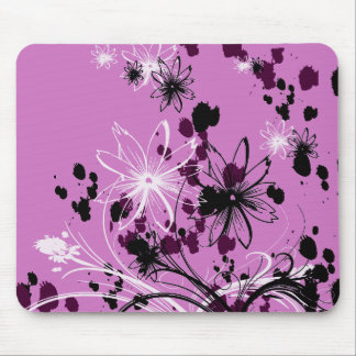 Tapis De Souris Mousepad floral abstrait