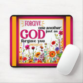 Tapis De Souris Mousepad Floral Inspirationnel (Avec souris)