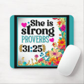 Tapis De Souris Mousepad Floral Inspirationnel (Avec souris)