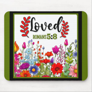 Tapis De Souris Mousepad Floral Inspirationnel