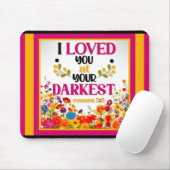 Tapis De Souris Mousepad Floral Inspirationnel (Avec souris)