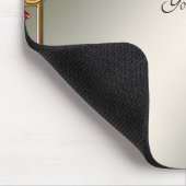 Tapis De Souris Mousepad Floral Orné Or (Coin)