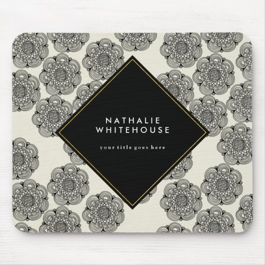 Tapis De Souris Mousepad floral personnalisé (Devant)