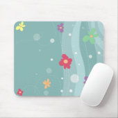 Tapis De Souris Mousepad floral tendance (Avec souris)